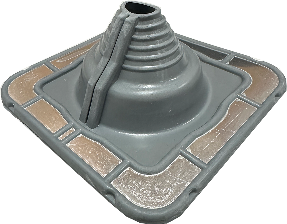 FlashRite #2 EPDM Roof Flashing - Grey, 25-70mm Pipe Range, Metal Roof | AFE2G25-70