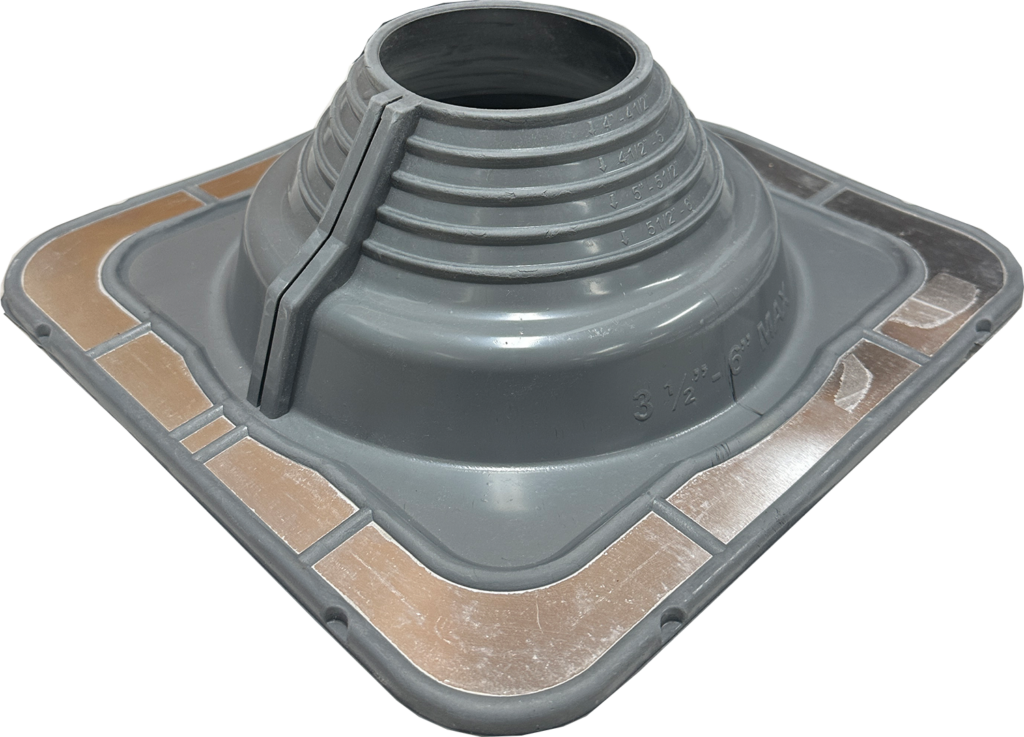 FlashRite #4 EPDM Roof Flashing - Grey, 90-150mm Pipe Range, Metal Roof | AFE4G90-150