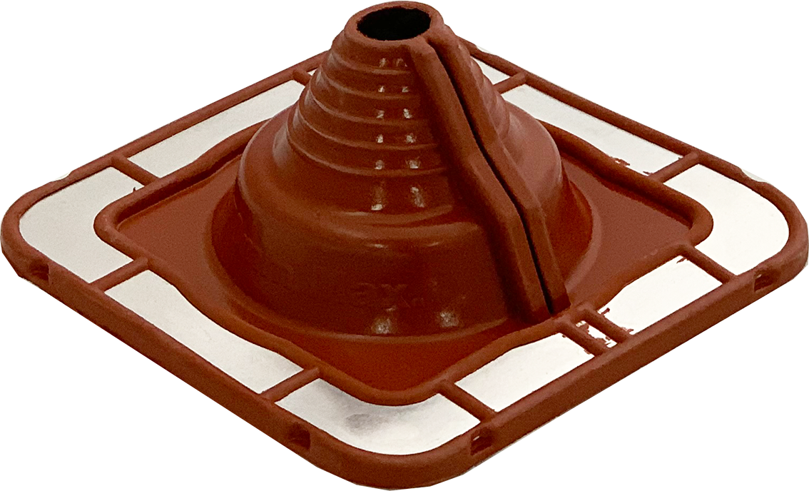 FlashRite #2 Silicone Roof Flashing - Red, 25-70mm Pipe Range, Metal Roof | AFS2R25-70