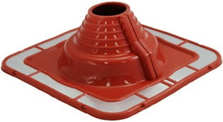 FlashRite #3 Silicone Roof Flashing - Red, 50-100mm Pipe Range, Metal Roof | AFS3R50-100