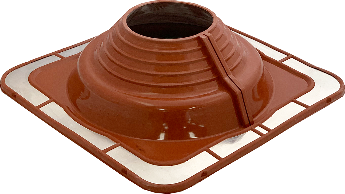 FlashRite #5 Silicone Roof Flashing - Red, 125-200mm Pipe Range, Metal Roof | AFS5R125-200