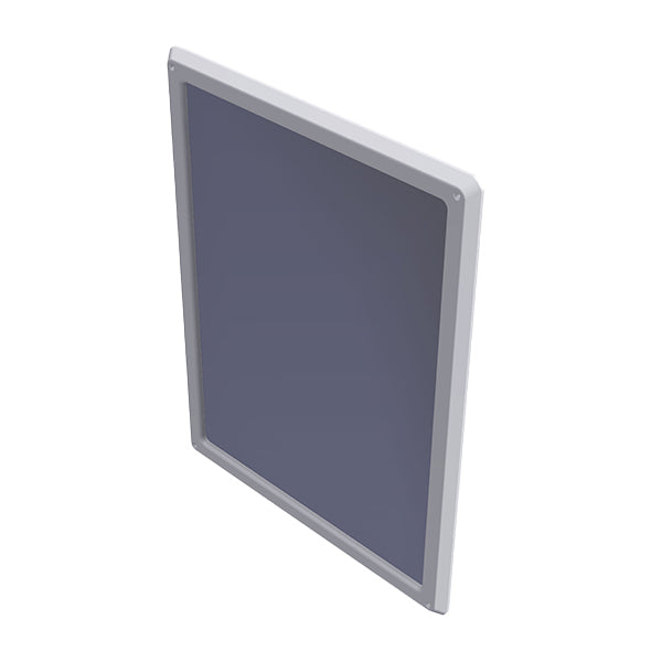 Wallgate Anti-Ligature, Anti-Vandal Polycarb Mirror with Solid Surface Surround Front Fixed 500 x 65