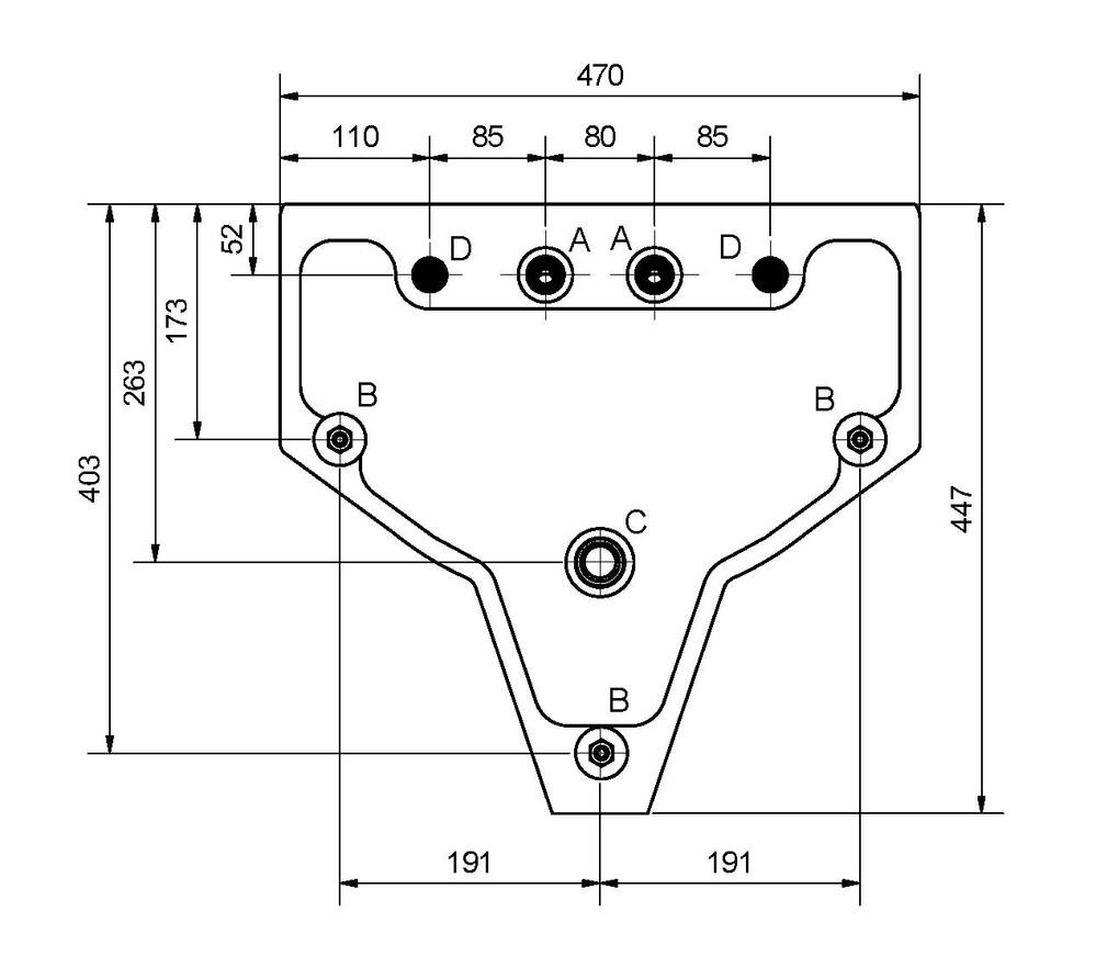 Wallgate Anti-Ligature, Anti-Vandal Solid Surface High Secure Basin; 2 Out; 2 Piezo Activation - Whi