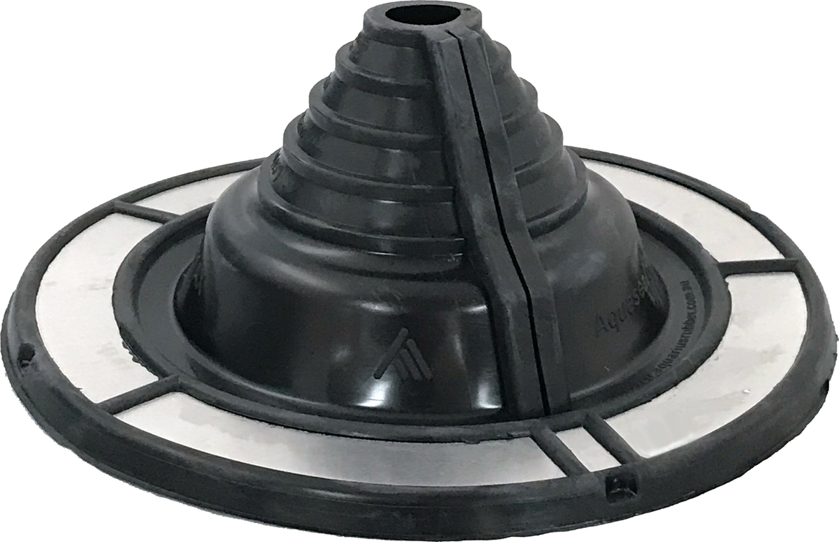 Round #3 EPDM Pipe Flashing - Black, 25-100mm