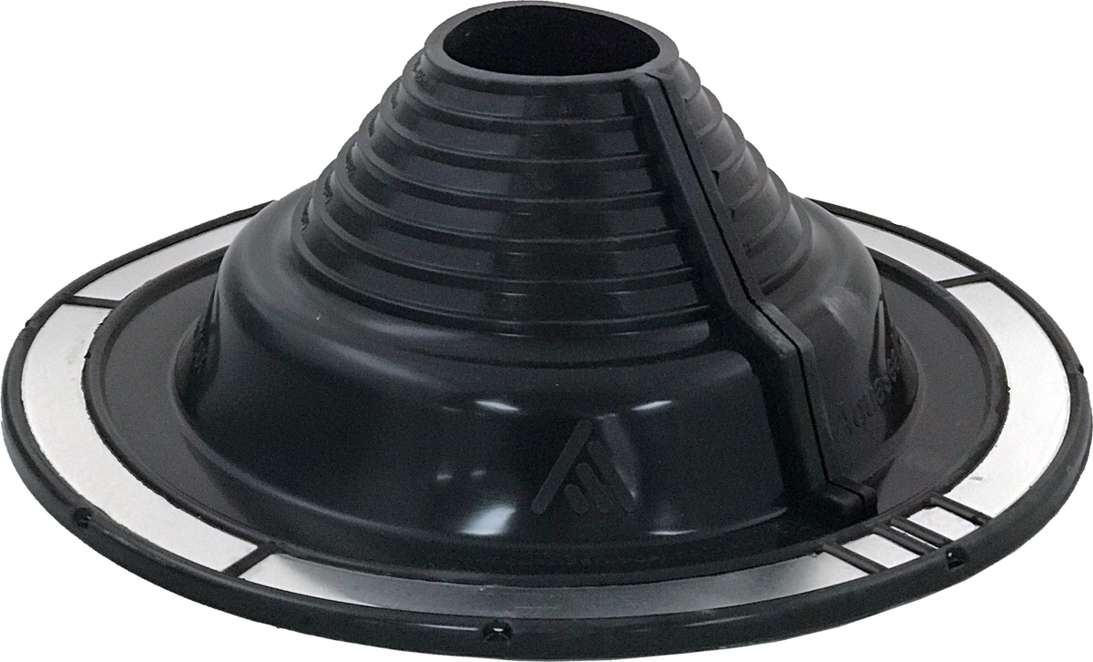 Round #6 EPDM Pipe Flashing - Black, 100-215mm