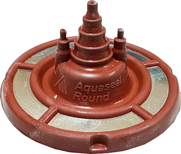 Round Mini Silicone Pipe Flashing - Red, 0-25mm
