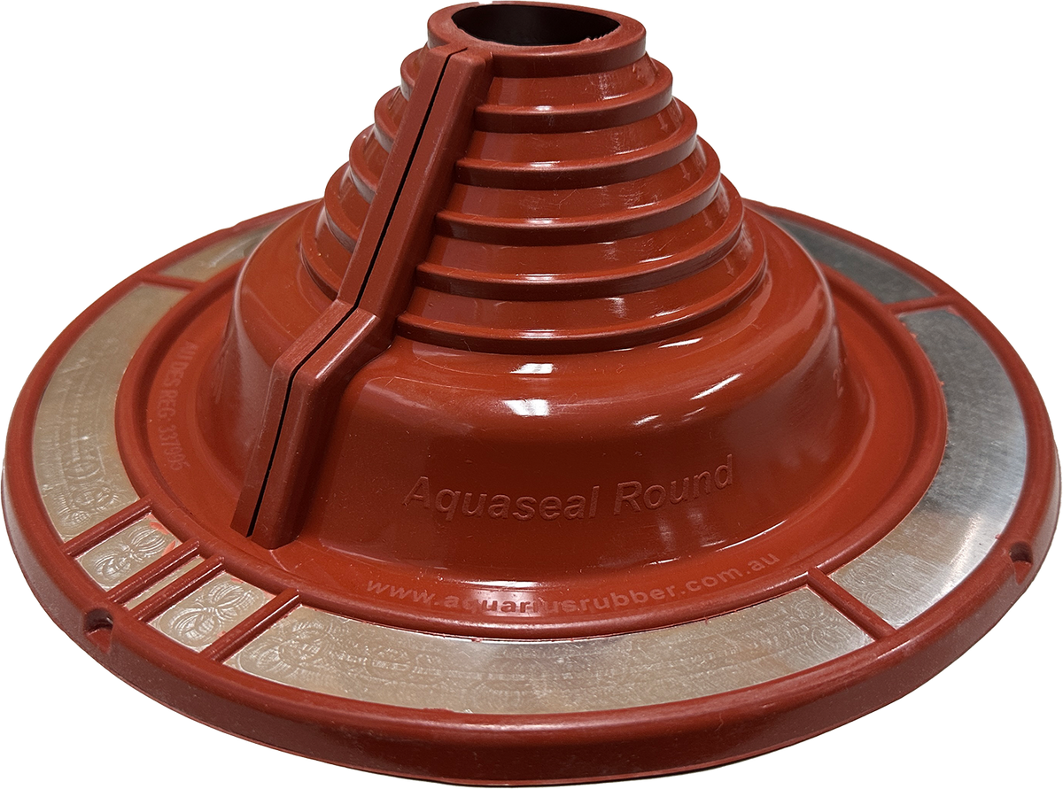 Round #4 Silicone Pipe Flashing - Red, 50-150mm