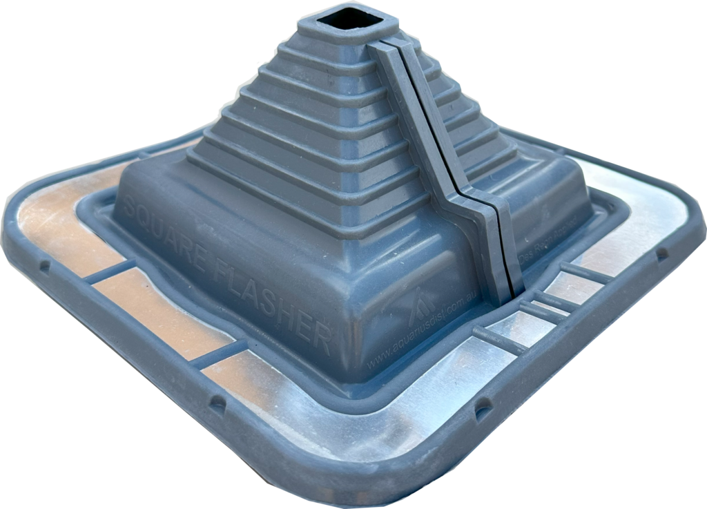 Aquaseal Square #3 EPDM Roof Flashing - Grey, 25-100mm, BAL 12.5 | ASQE3G25-100