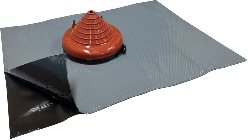 Aqua Tile #2 Silicone Roof Flashing - Red, 12-125mm Pipe Range, BAL 29 | ATS2R12-125G