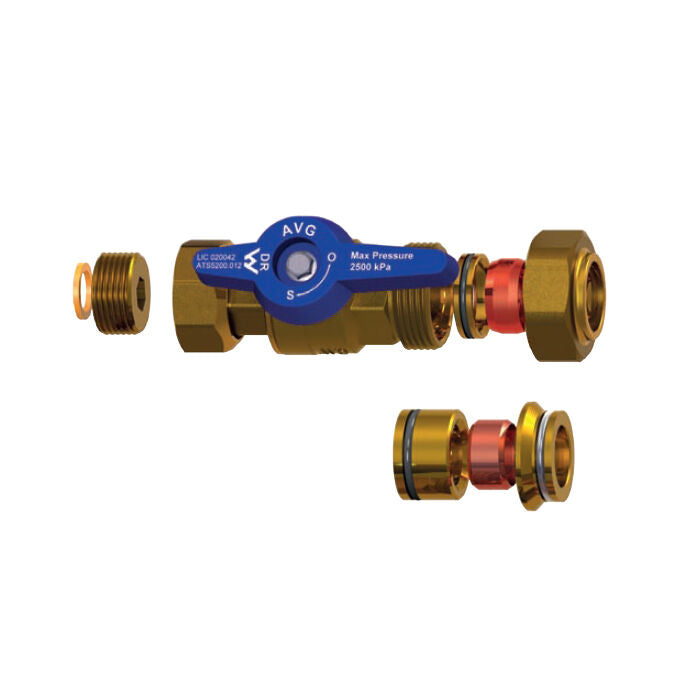 AVG Continuous Flow Hot Water Unit Quick Installation Kit Universal 15/20mm QIK-U-LF