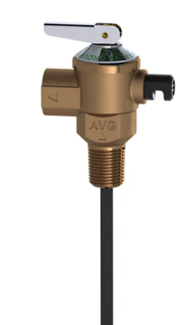 AVG PTR15/1000 15mm 1/2" 1000kPa PTR / TPR Pressure Temperature Relief Valve