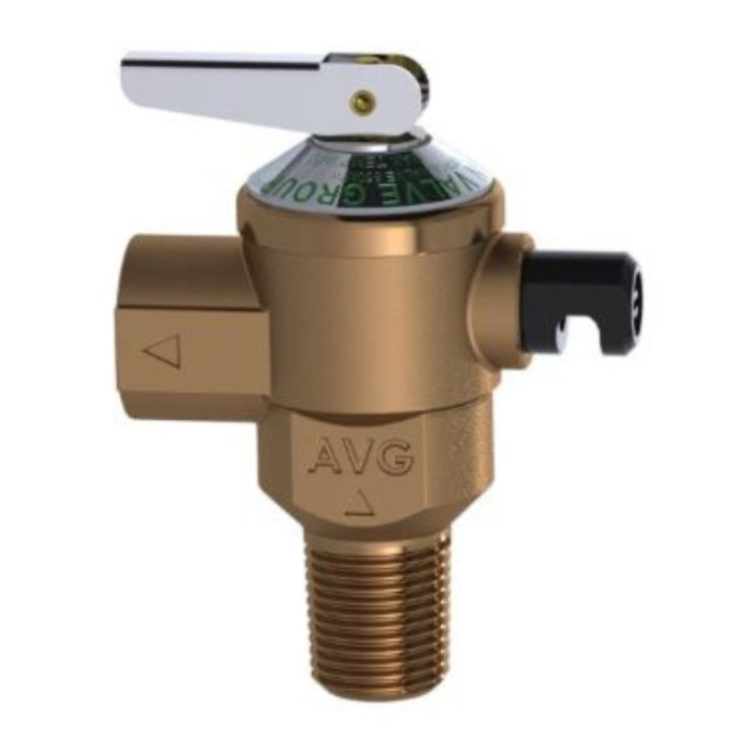 A bronze-colored AVG expansion control valve for plumbing systems.