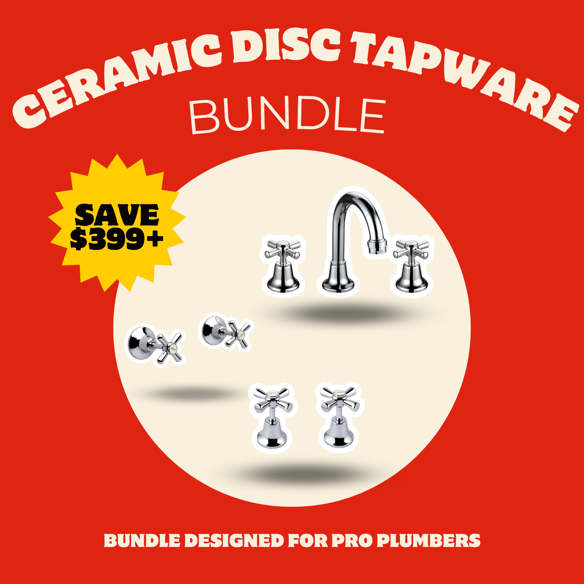 Ceramic Disc Mega Tapware Bundle (25 Pieces)