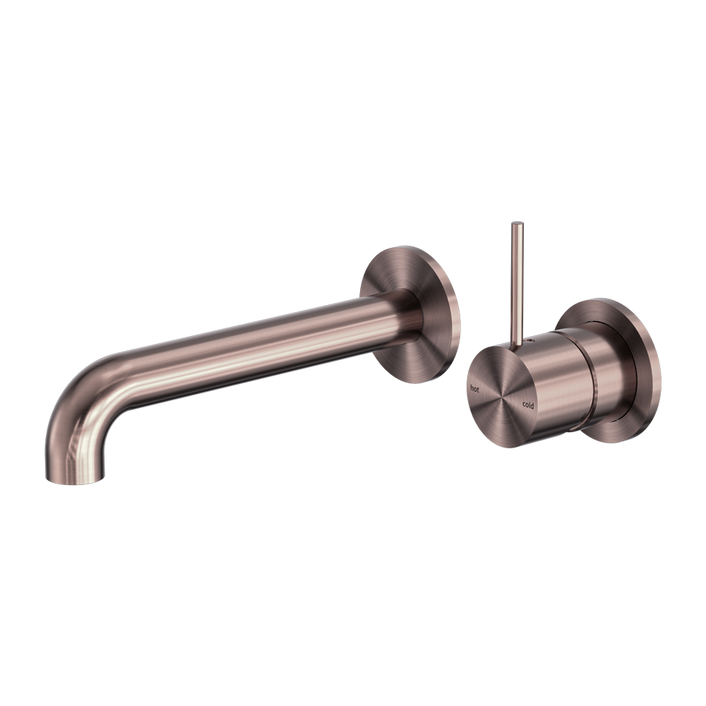 Mecca Wall Basin/bath Mixer Separate Back Plate Handle Up 120mm