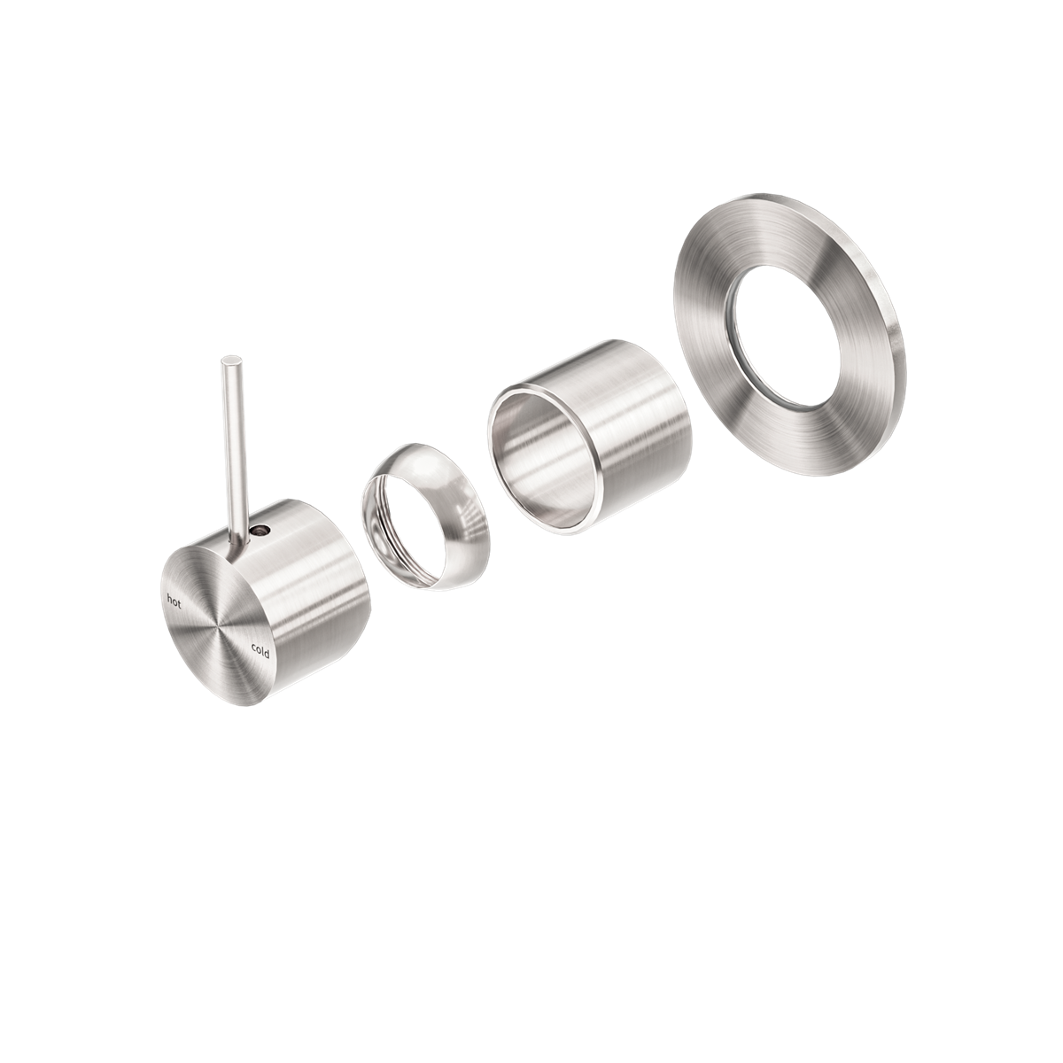 Mecca Shower Mixer Handle Up 80mm Plate Trim Kits Only