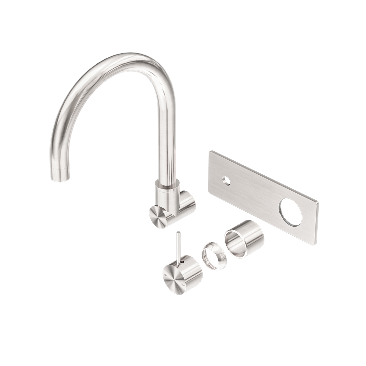 Mecca Wall Basin/bath Mixer Swivel Spout Handle Up Trim Kits Only