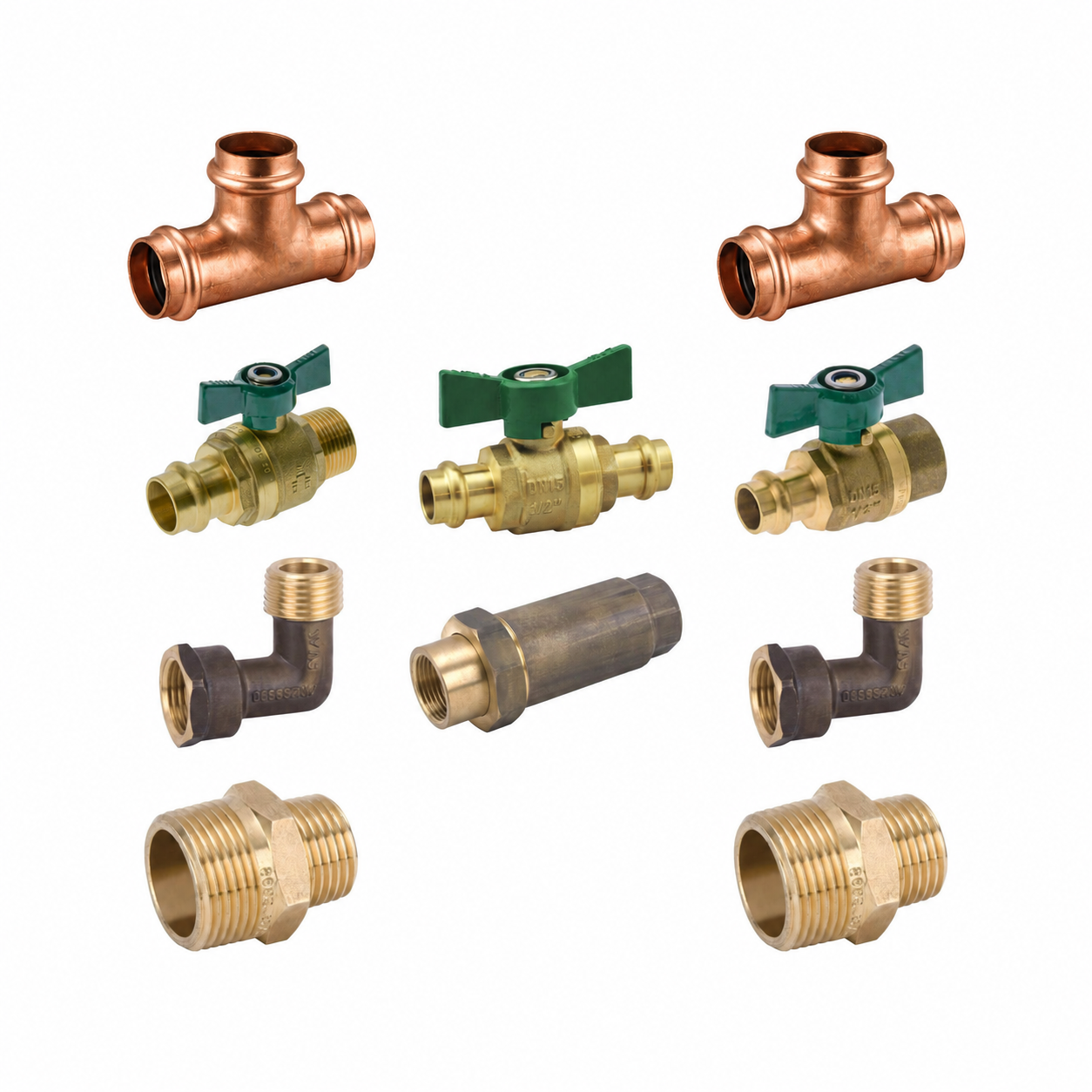 Butterfly Ball Valve Water Filtration Kit - Lead Free DR Brass & Press Fittings, Whole House Filter Fitoff