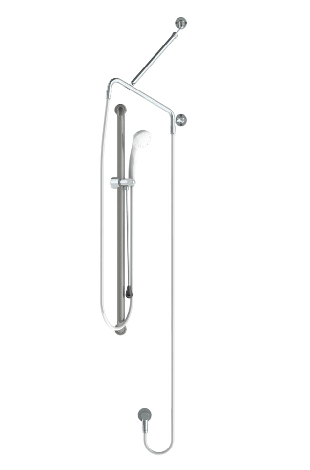 GalvinAssist® Hand Shower Kit with 1000 x 32 SS Hygienic Grab Rail, ClevaCare® Shower & Pull Rod
