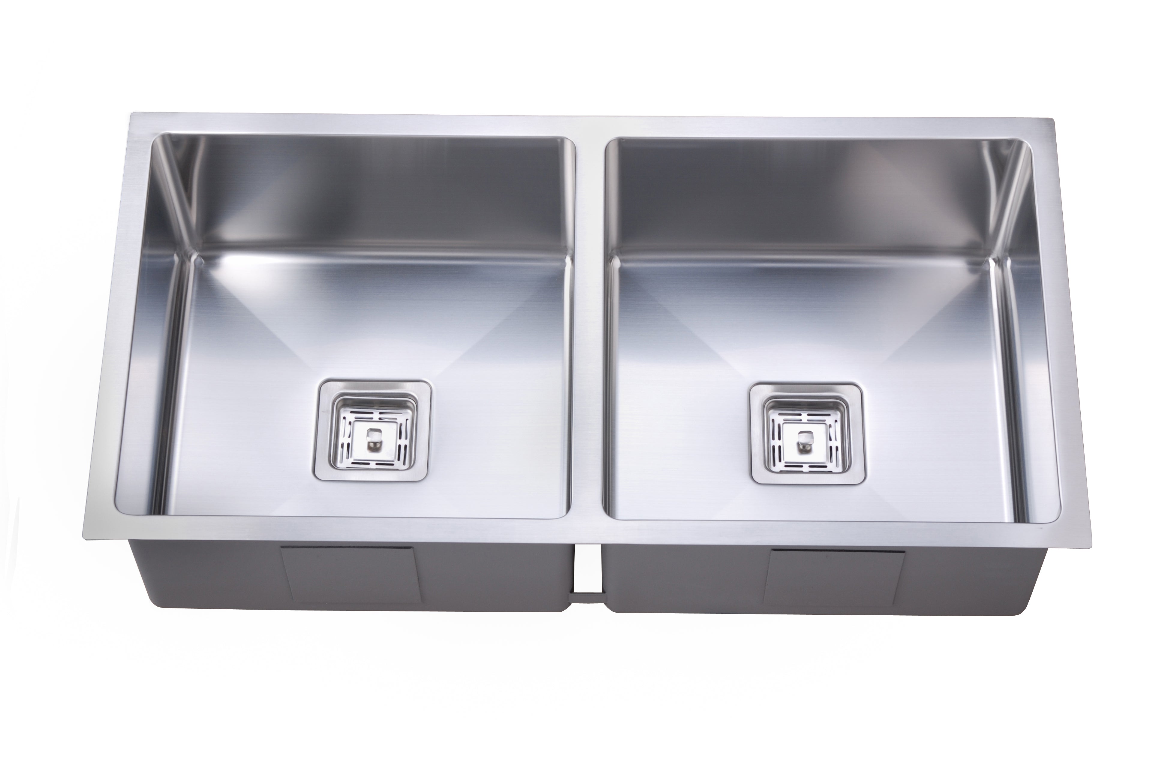 Suprema Qubix500 Double Bowl Sink, No Drainer