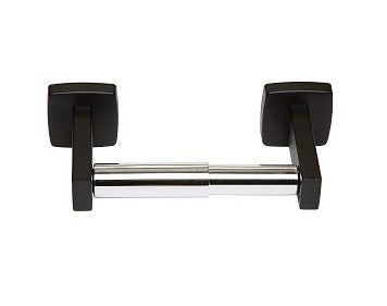 Single Toilet Roll Holder in Designer Black