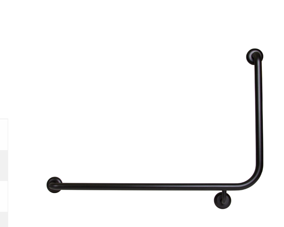 Wall Mount Safety Grab Rail (Right) - Black