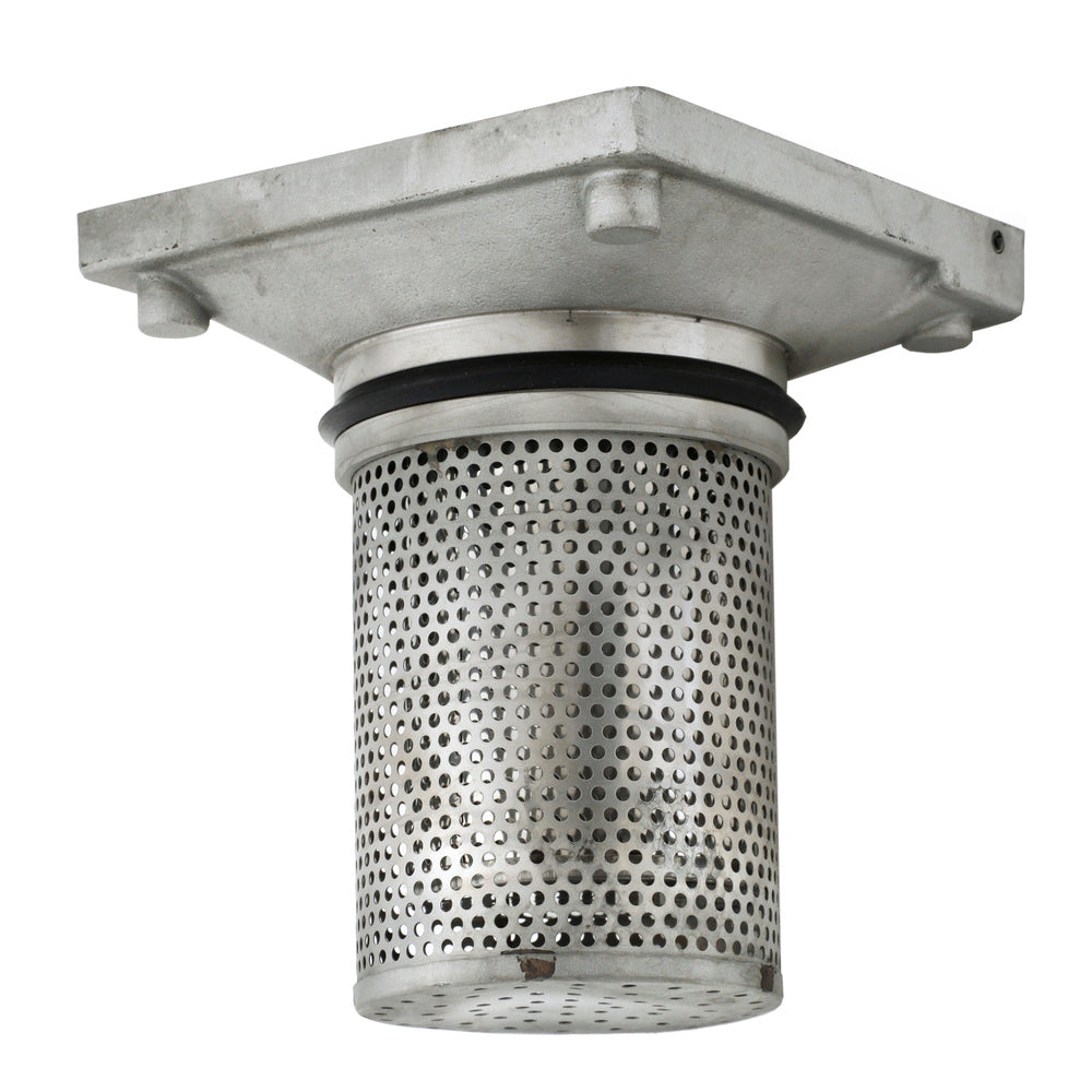 Indust Floor Waste Combo - Stainless Steel Square Grate 150x100 PVC/HDPE/CU & Stainless Steel Du