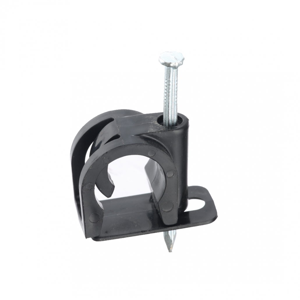 DualPex Pipe Clip With Tab - Masonry Nail, Per 100 | DPEXTBMN