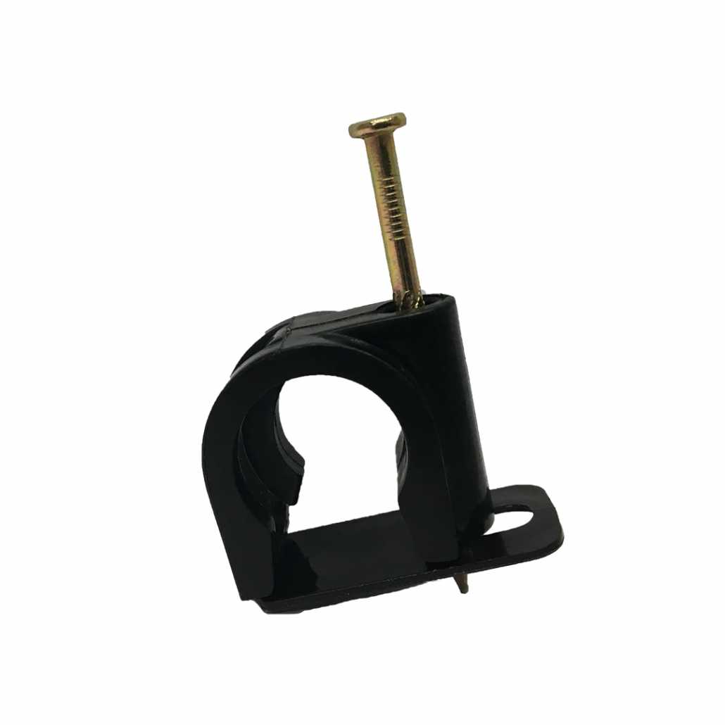 DualPex Pipe Clip With Tab - Timber Twist Nail, Per 100 | DPEXTBTN
