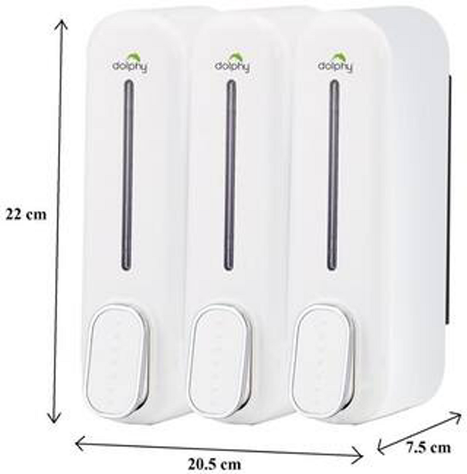 Soap Dispenser 300ML Set of 3 - White