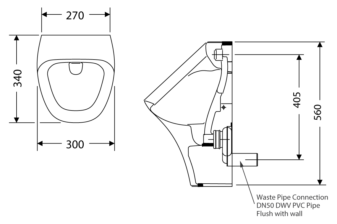 Durastyle Wall Hung Urinal