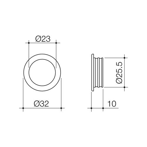 Caroma Overflow Dress Ring – Gunmetal
