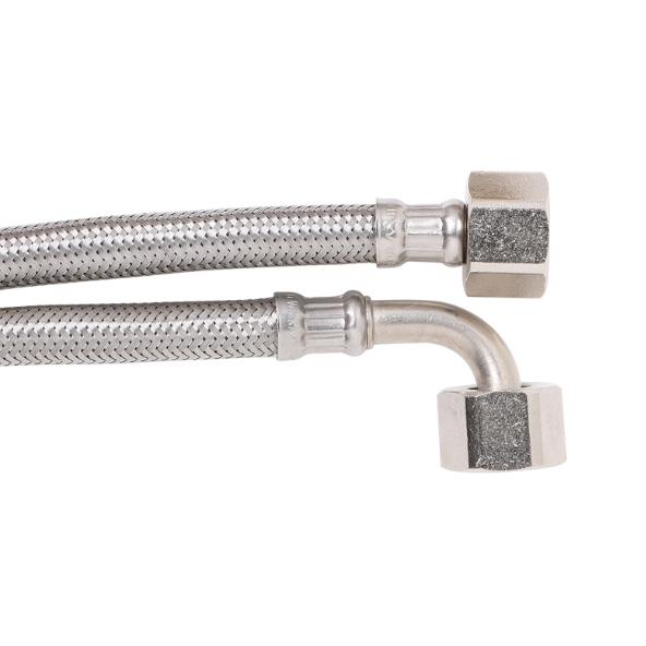 8 Mm Pex Pro Stainless Steel Water Hose 1/2″ F X 1/2″ F Elbow Connector (300 Mm)