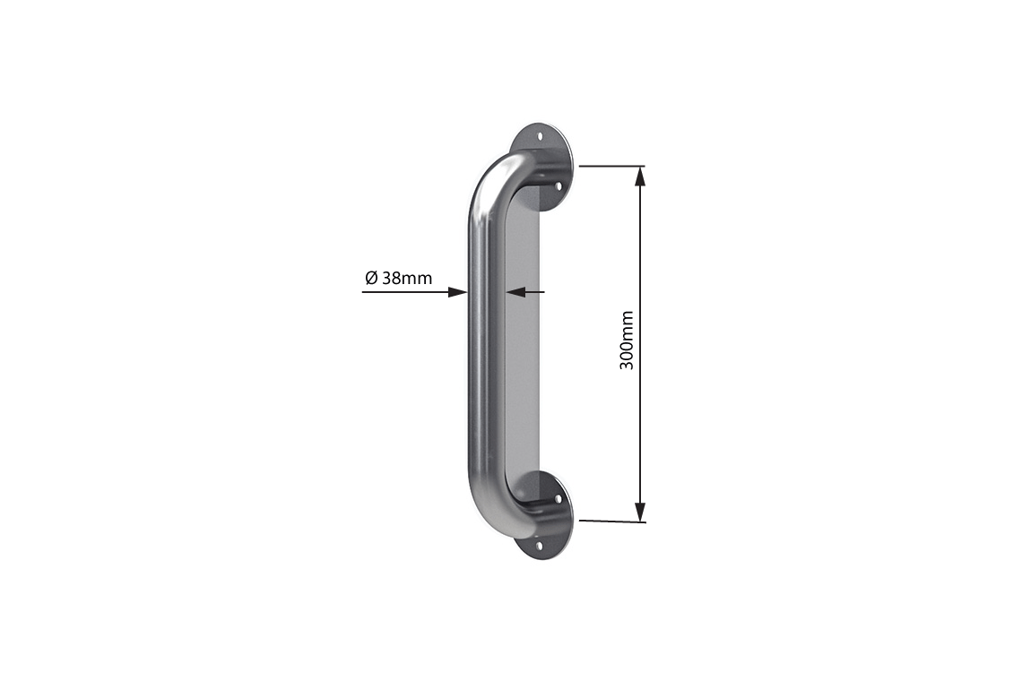 Wellbeing Anti-Ligature Grab Rail – Stainless Steel