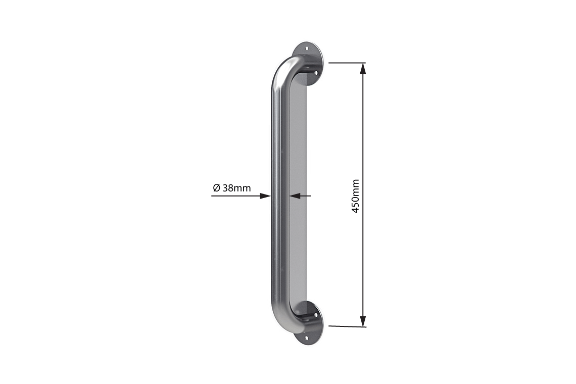 Wellbeing Anti-Ligature Grab Rail – Stainless Steel