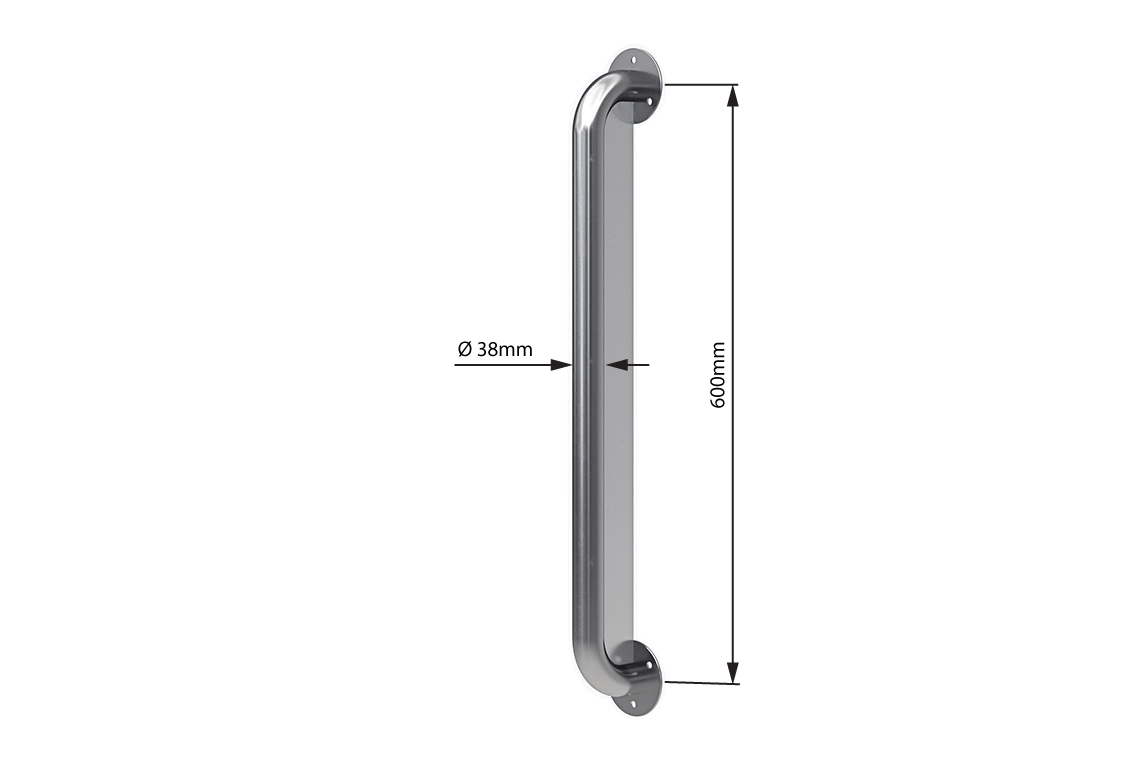 Wellbeing Anti-Ligature Grab Rail – Stainless Steel