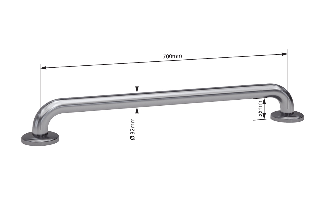 Wellbeing 700mm Straight Grab Rail