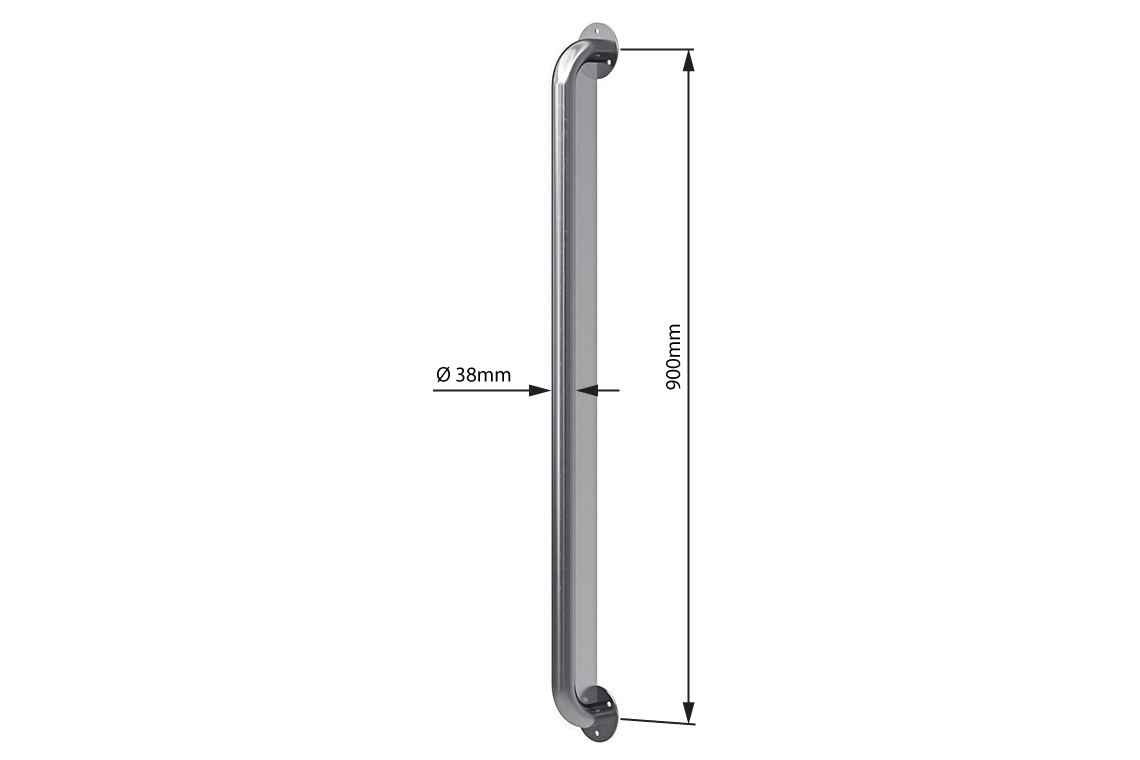Wellbeing Anti-Ligature Grab Rail – Stainless Steel