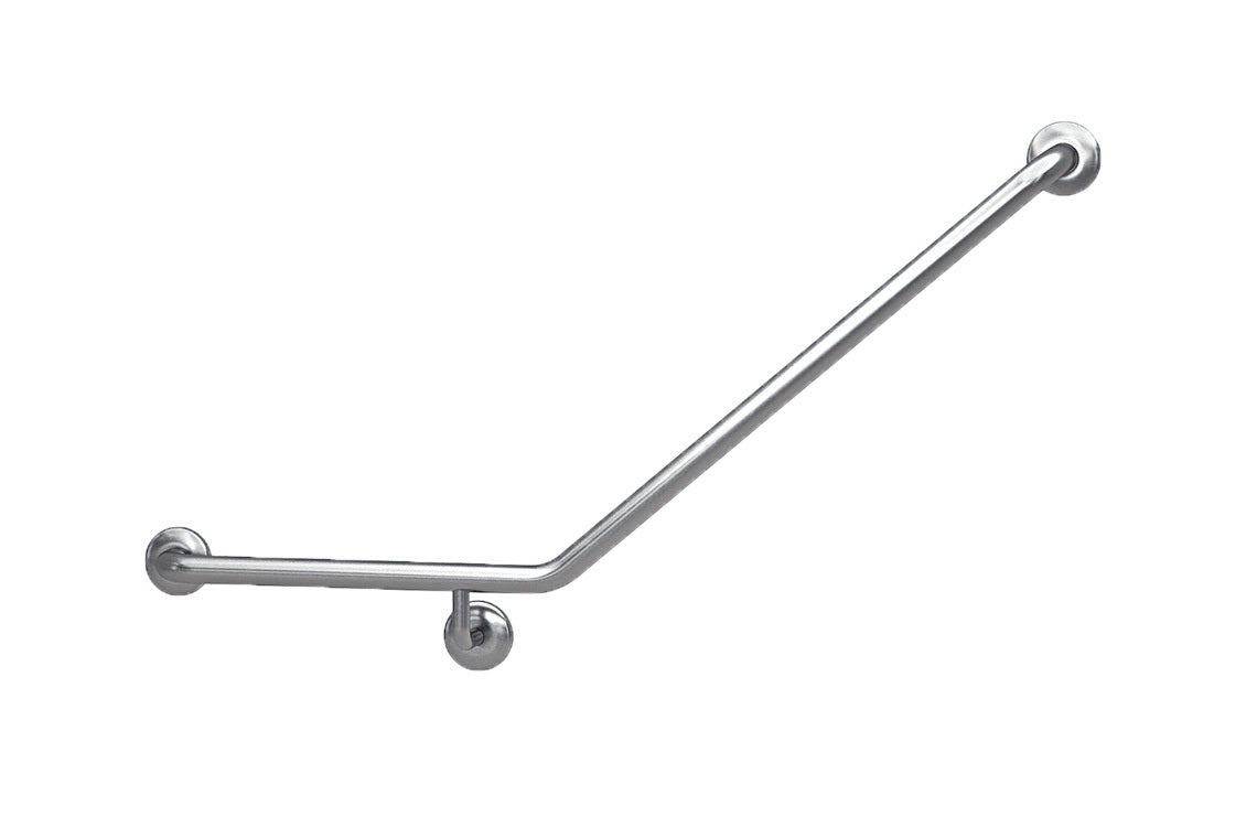 Wellbeing Ambulant Grab Rail 450 x 700mm 40° Bend – Left Hand