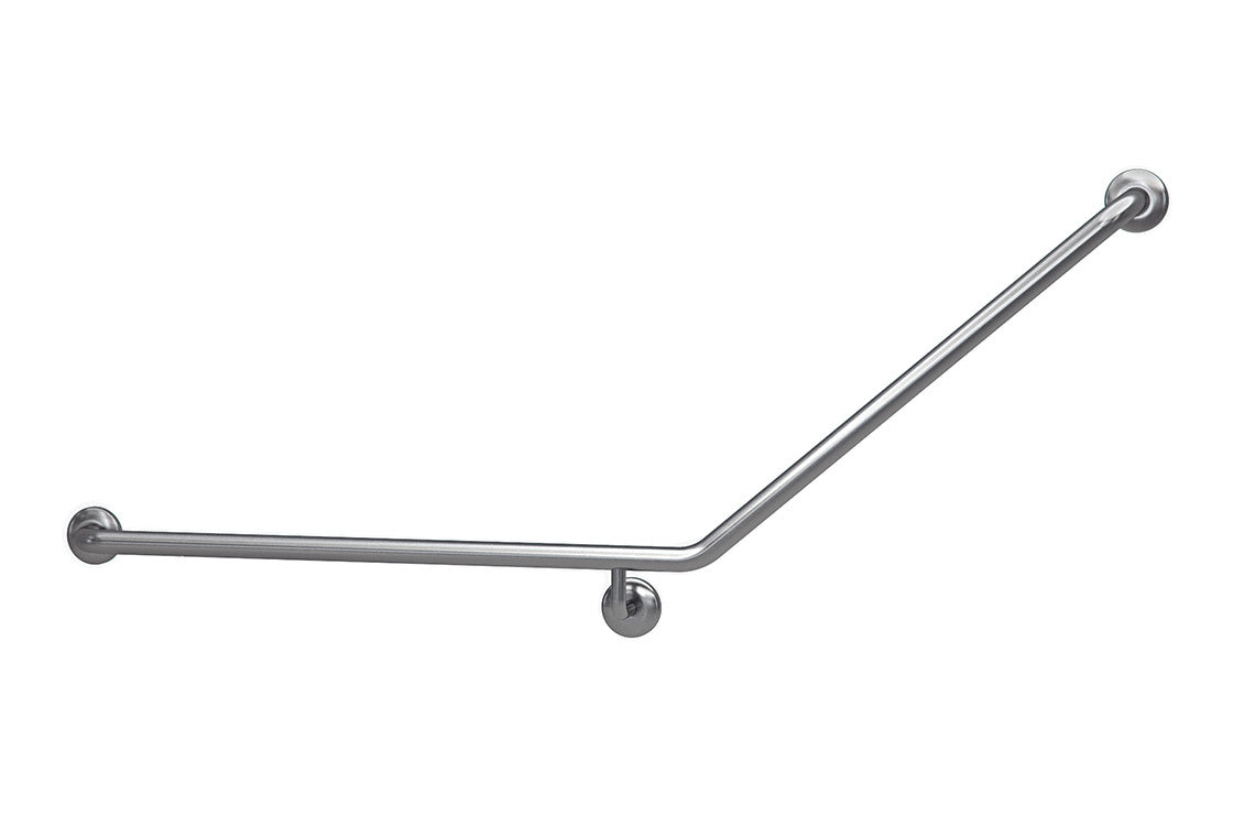 Wellbeing Bariatric Accessible Toilet Grab Rail with 40° Bend – Left Hand
