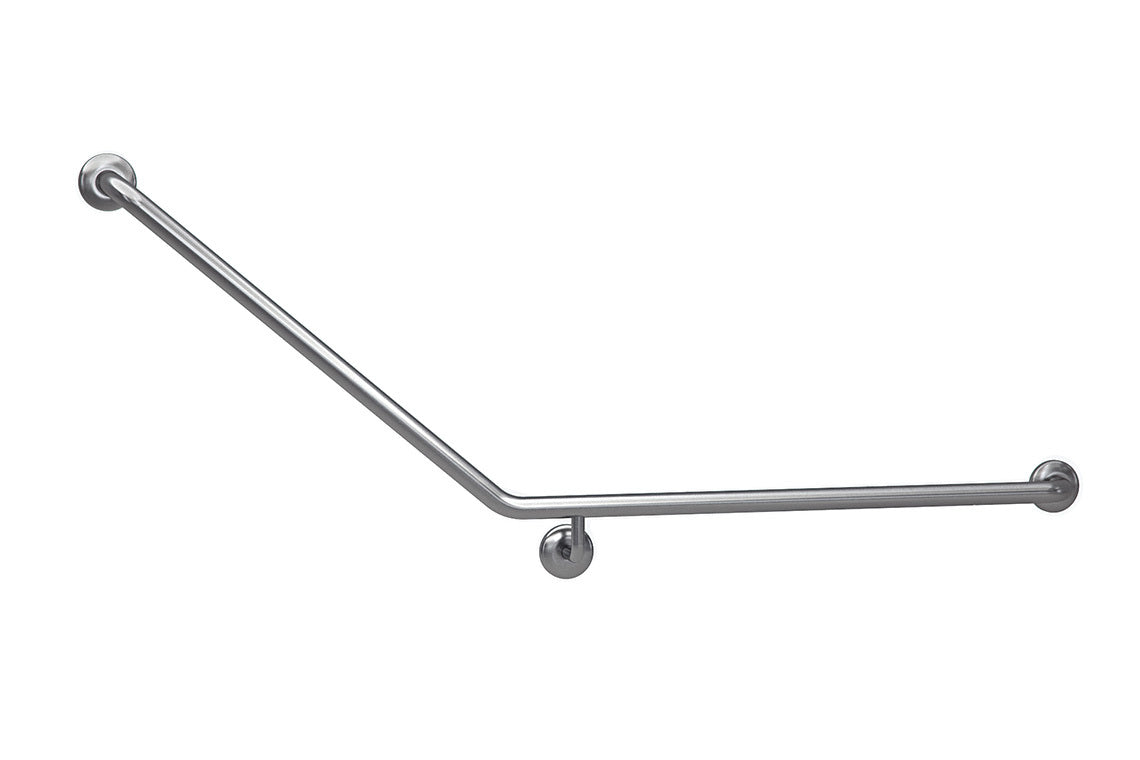 Wellbeing Bariatric Accessible Toilet Grab Rail with 40° Bend – Right Hand