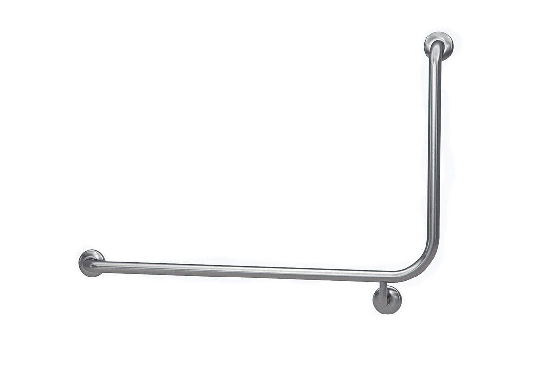 Wellbeing Bariatric Accessible Toilet Grab Rail with 90° Bend – Left Hand