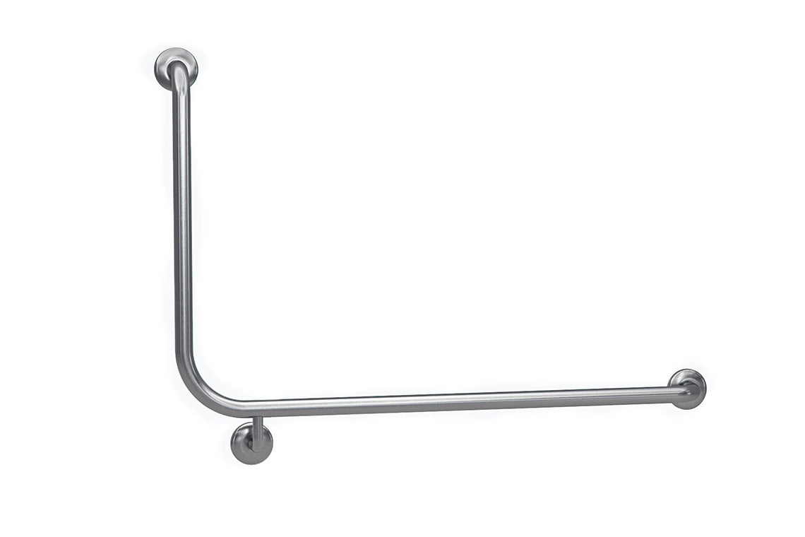 Wellbeing Bariatric Accessible Toilet Grab Rail with 90° Bend – Right Hand