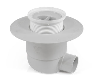 Easy Clean Trap Floor Waste Kit - 100mm Cyclone Flange, Removable Bucket Trap, 50mm 88° Side Outlet
