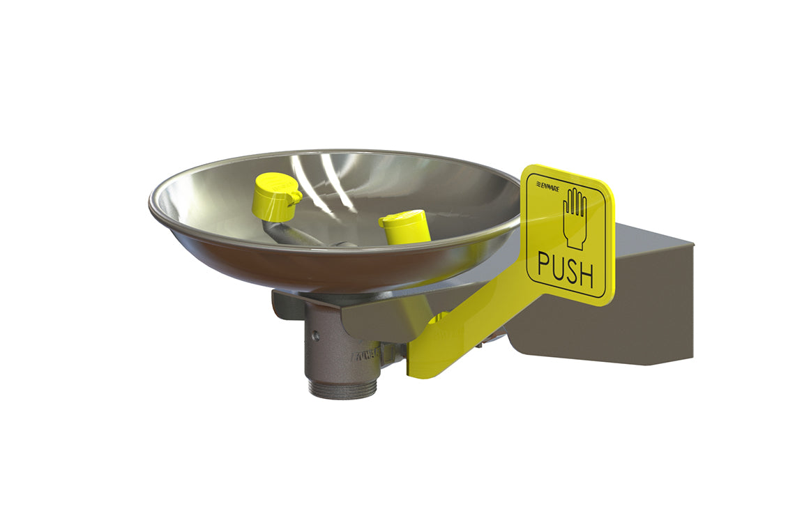 Emergency Eye Wash Wall Mounted Hand Operated