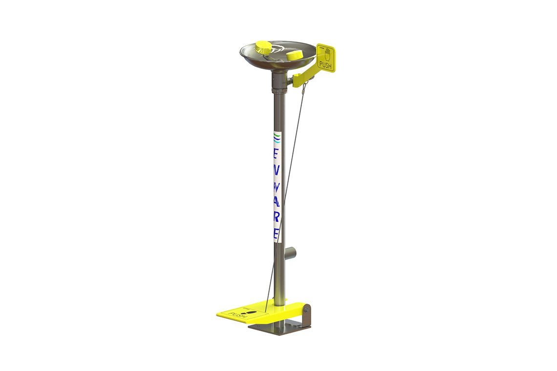 Emergency Eye/Face Wash Pedestal Mounted Hand/Foot Operated