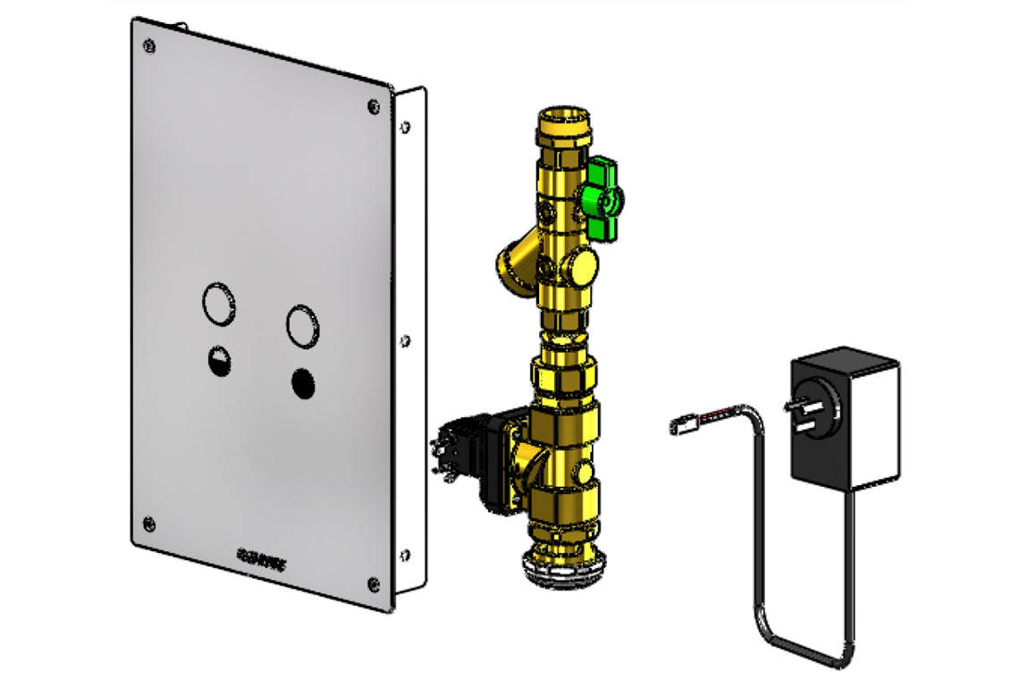 Touch-Activated Dual Flush WC Flushing System – Front Access