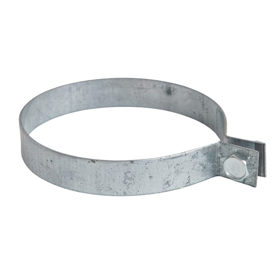 Galvanised flue clip