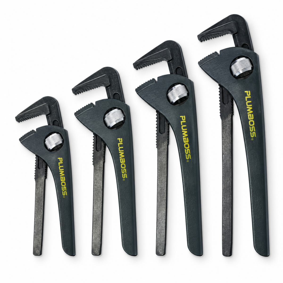 plumBOSS Rollnut Wrench Set 4pc - 7, 9, 12 & 14in | PBKIT-ROLLNUT