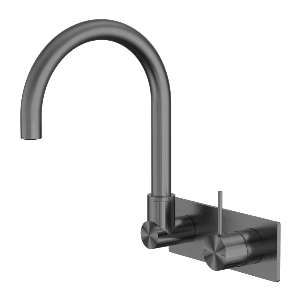 Mecca Wall Basin/bath Mixer Swivel Spout Handle Up