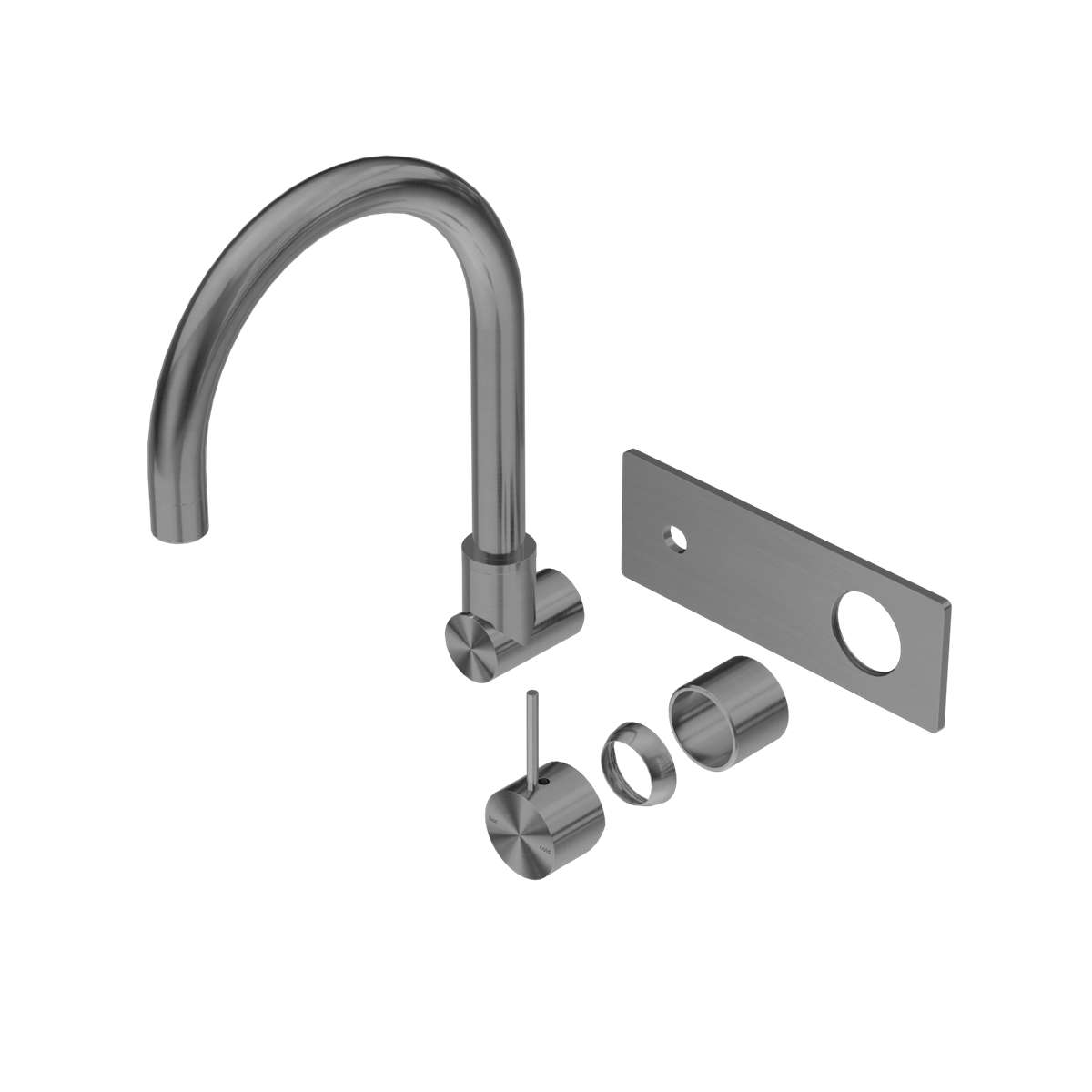 Mecca Wall Basin/bath Mixer Swivel Spout Handle Up Trim Kits Only
